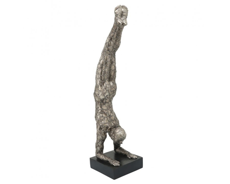 Sagebrook 33" Resin Sirsasana - Gunmetal