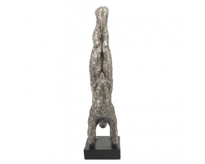 Sagebrook 33" Resin Sirsasana - Gunmetal