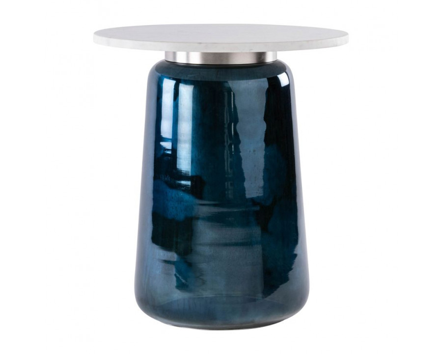 Sagebrook - Side Table Glass Base in Metallic