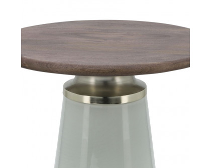 Sagebrook 18" Nebular Side Table - Cream