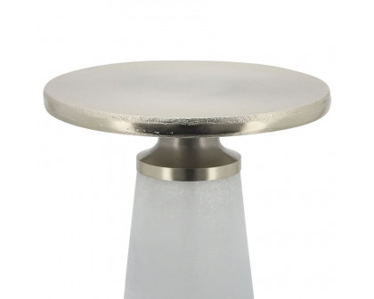 Sagebrook 21" Nebular Side Table - Frost