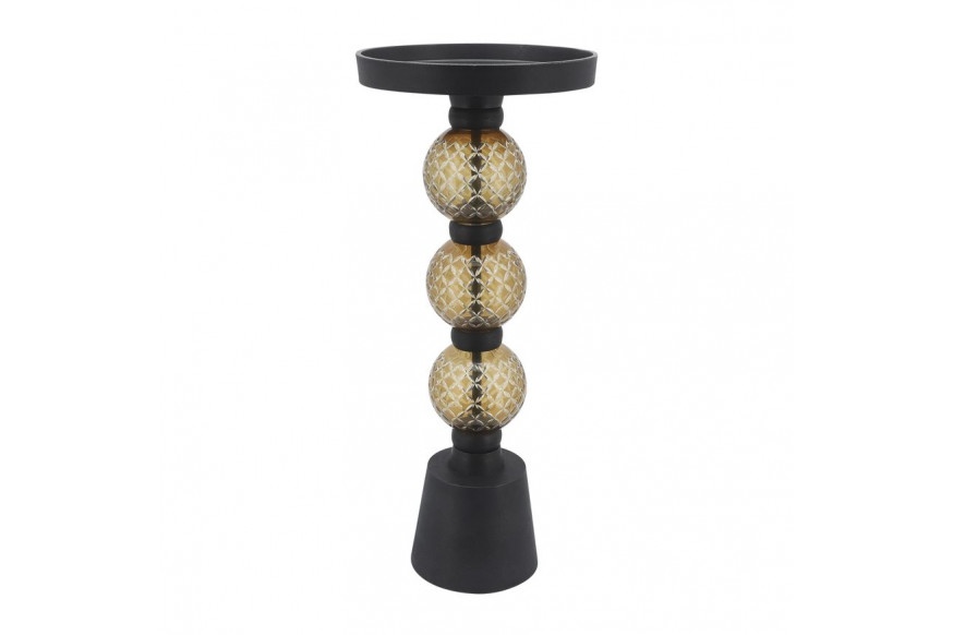 Sagebrook™ 23" Side Table With Mirror Top - Gold/Black