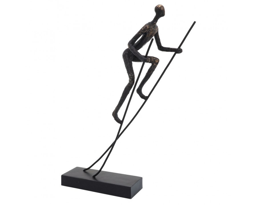 Sagebrook - 15" Resin Man On Stilts in Bronze