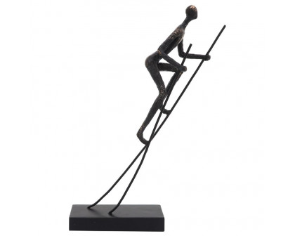 Sagebrook - 15" Resin Man On Stilts in Bronze