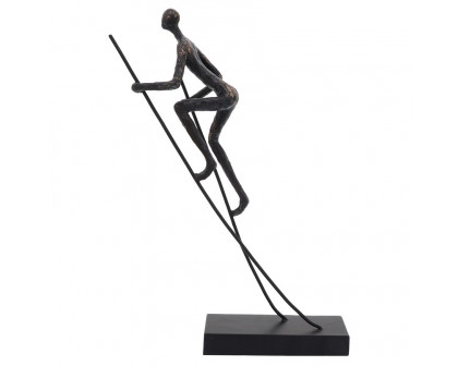 Sagebrook - 15" Resin Man On Stilts in Bronze