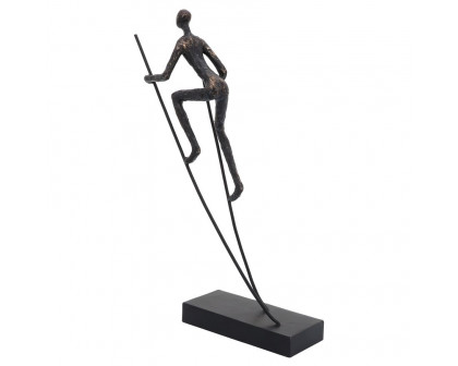 Sagebrook - 15" Resin Man On Stilts in Bronze