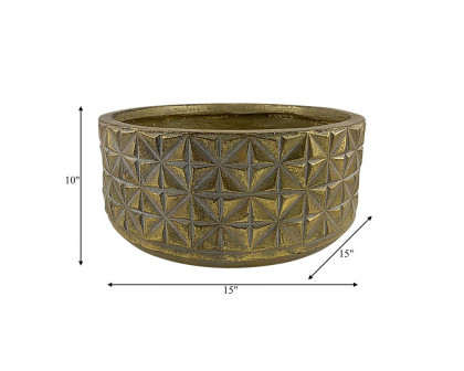 Sagebrook™ Resin Textured Planter - Gold