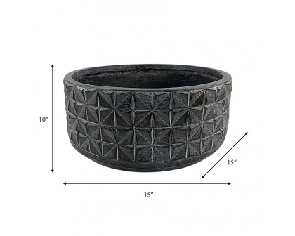 Sagebrook™ Resin Textured Planter - Black