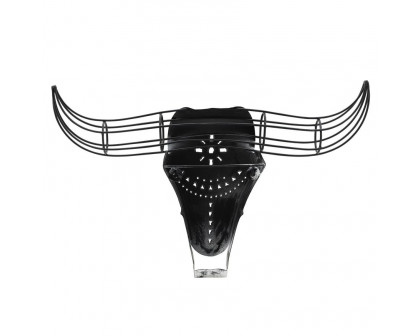 Sagebrook - Metal Buffalo Wall Accent in Black/White