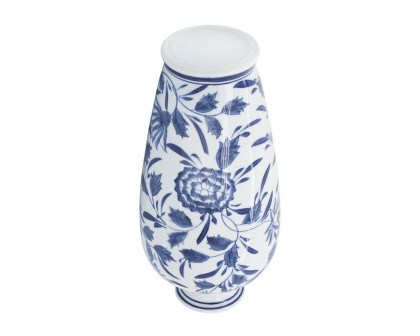 Sagebrook - 13" Ceramic Chinoiserie Vase in Blue/White