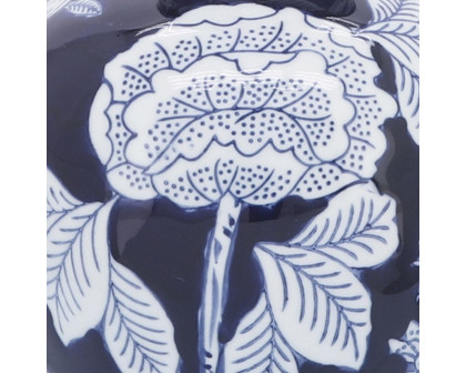 Sagebrook - 9" Ceramic Flower Vase in Blue/White