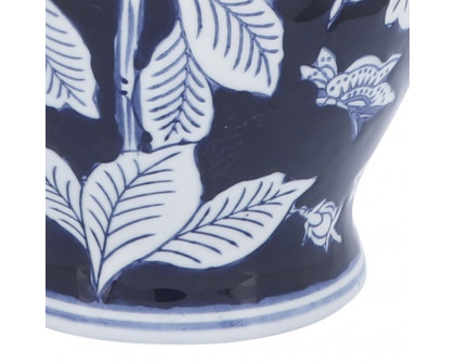 Sagebrook - 9" Ceramic Flower Vase in Blue/White