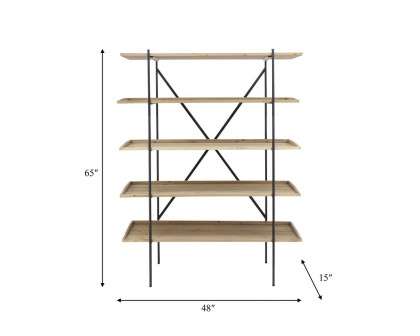 Sagebrook - Wood/Metal 5-Layered Shelf