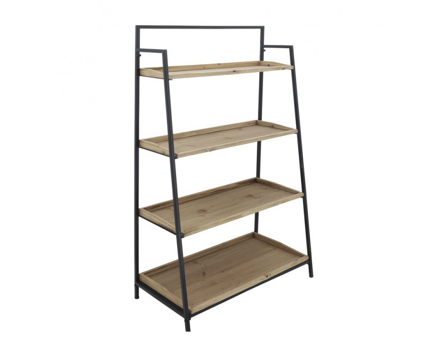 Sagebrook - Wood/Metal Folding 4-Layered Shelf