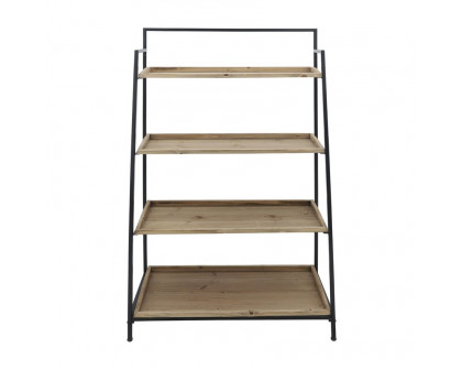 Sagebrook - Wood/Metal Folding 4-Layered Shelf