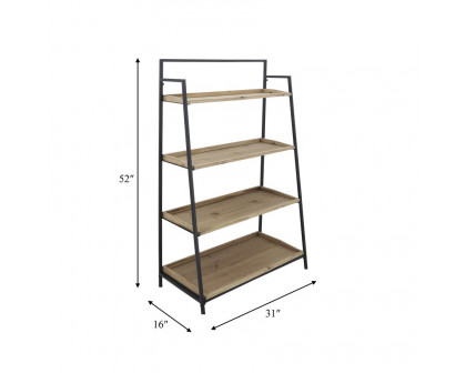 Sagebrook - Wood/Metal Folding 4-Layered Shelf