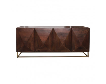 Sagebrook Wood Diamond Console Cabinet