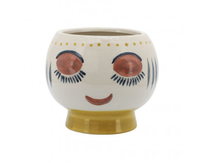 Sagebrook™ 7" Ceramic Face Planter - Multi