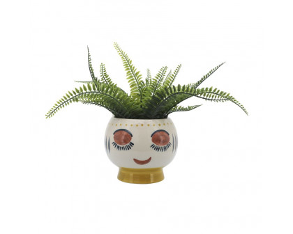 Sagebrook™ 7" Ceramic Face Planter - Multi