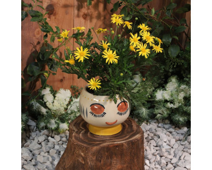 Sagebrook™ 7" Ceramic Face Planter - Multi