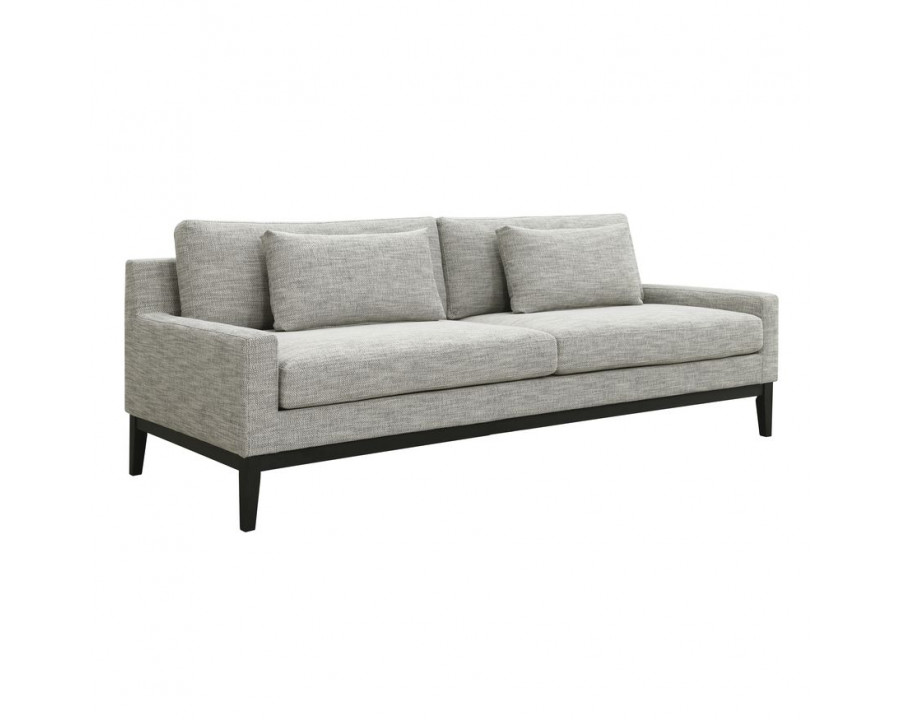 Sagebrook 3-Seater Wood Bolstered Sofa - Gray