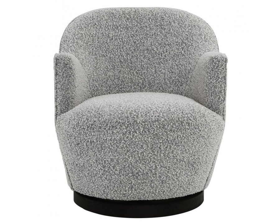 Sagebrook Wood Swivel Chair - Salt & Pepper