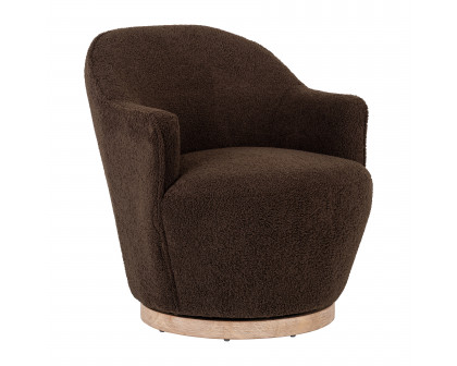 Sagebrook Wood Swivel Chair - Nutshell