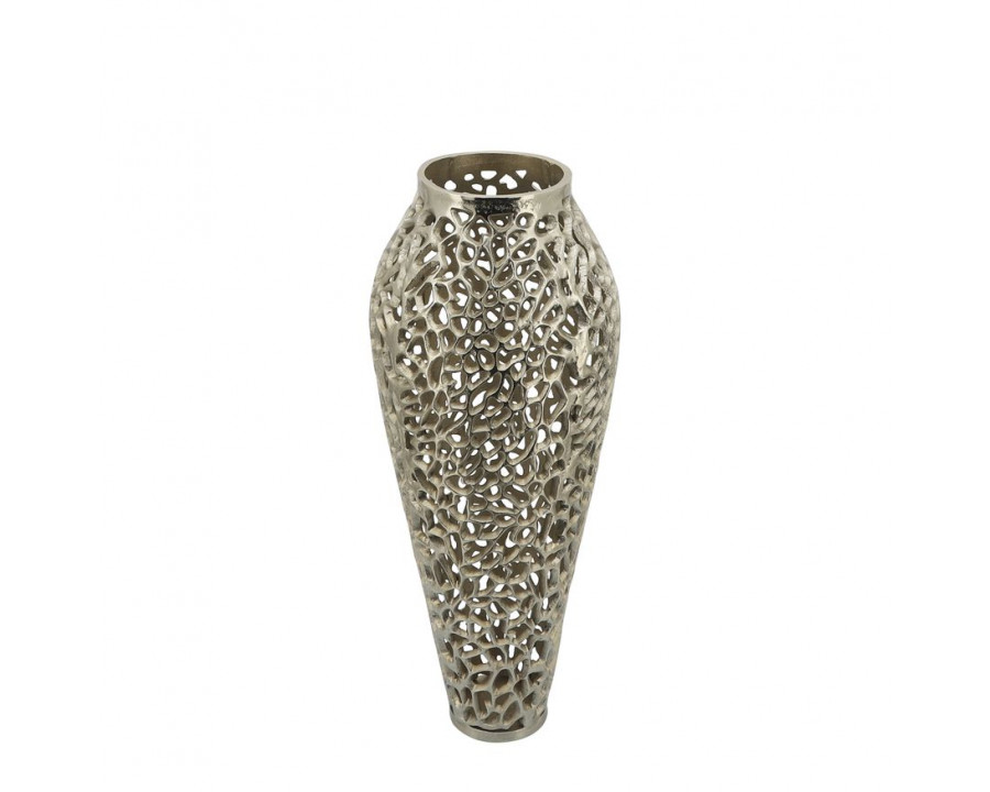 Sagebrook 26" Metal Cut-out Vase - Gold