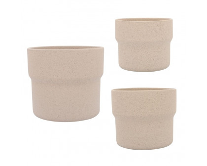 Sagebrook 7"/9"/10" Ceramic Mushroom Planters (Set Of 3)