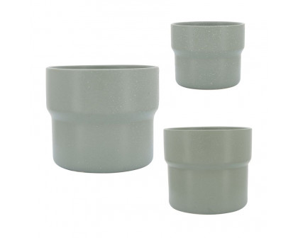 Sagebrook 7"/9"/10" Ceramic Mushroom Planters (Set Of 3)