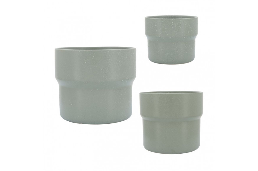 Sagebrook™ 7"/9"/10" Ceramic Mushroom Planters (Set Of 3) - Green