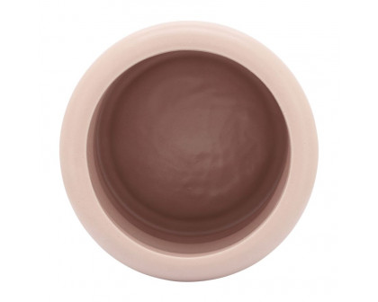 Sagebrook 10" Ceramic Bibendum Planter - Dusty Rose