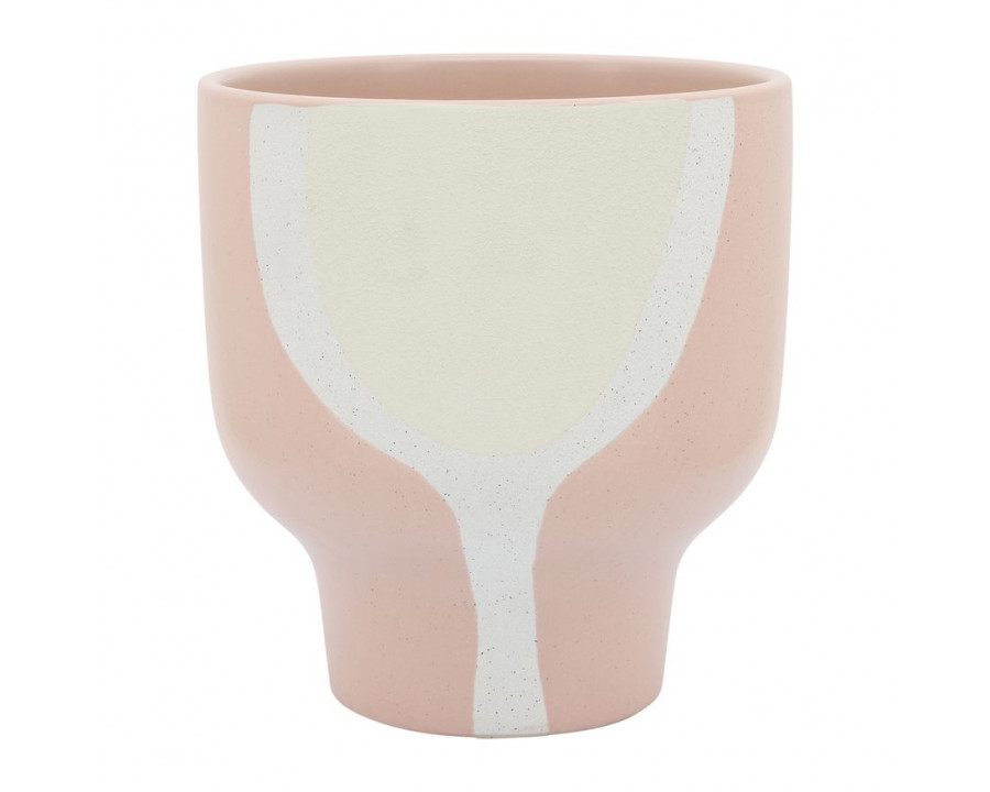 Sagebrook 10" Ceramic Mushroom Planter - Blush