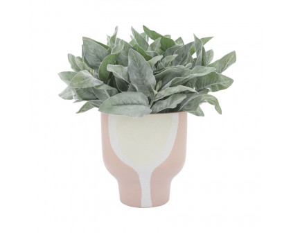 Sagebrook 10" Ceramic Mushroom Planter - Blush