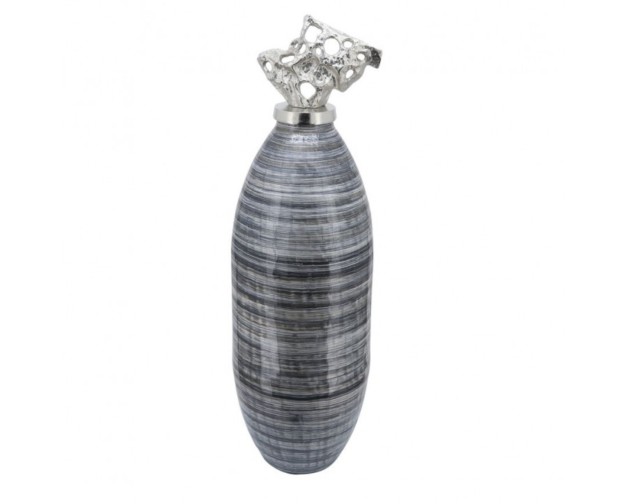 Sagebrook - 41" Metal Vase With Aluminum Lid in Brown