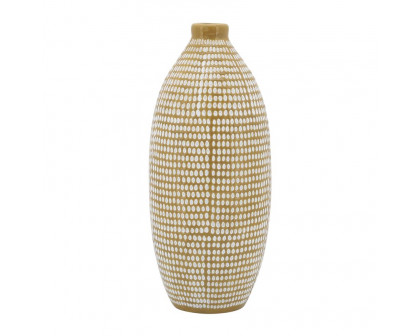 Sagebrook 12" Ceramic Dotted Vase