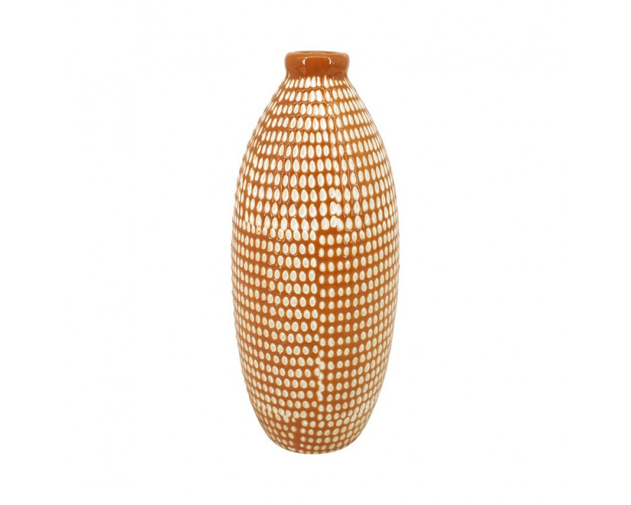 Sagebrook 12" Ceramic Dotted Vase