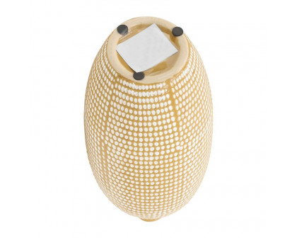 Sagebrook 12" Ceramic Dotted Vase - Tan