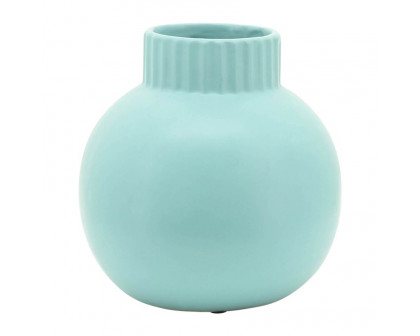 Sagebrook - 7" Ceramic Bulbous Vase in Green