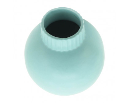 Sagebrook - 7" Ceramic Bulbous Vase in Green