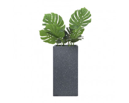 Sagebrook 11"/13" Resin Square Nested Planters (Set Of 2) - Dark Gray