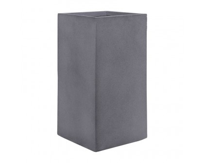 Sagebrook 11"/13" Resin Square Nested Planters (Set Of 2) - Gray