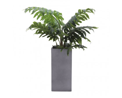 Sagebrook 11"/13" Resin Square Nested Planters (Set Of 2) - Gray