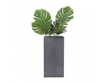 Sagebrook 11"/13" Resin Square Nested Planters (Set Of 2) - Gray