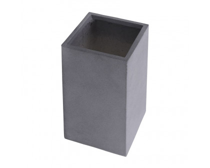 Sagebrook 11"/13" Resin Square Nested Planters (Set Of 2) - Gray