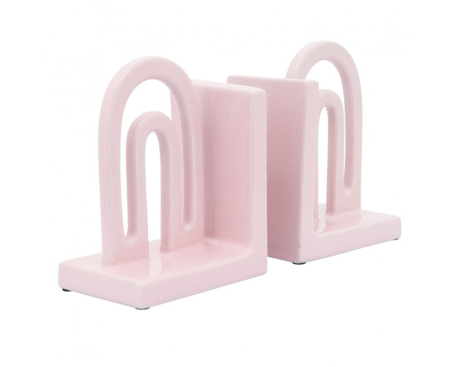 Sagebrook 6" Ceramic Arch Bookends (Set Of 2)