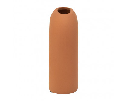 Sagebrook 8" Ceramic Horseshoe Vase - Terracotta