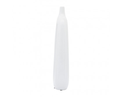 Sagebrook 14" Ceramic Open Cut-out Vase - White