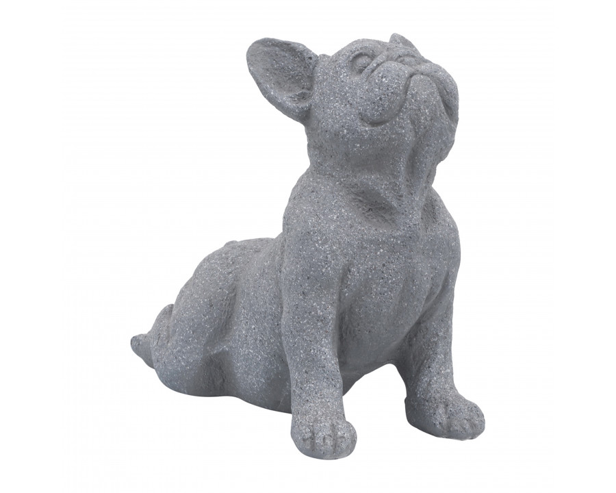 Sagebrook 12" Resin Upward Facing Dog - Gray