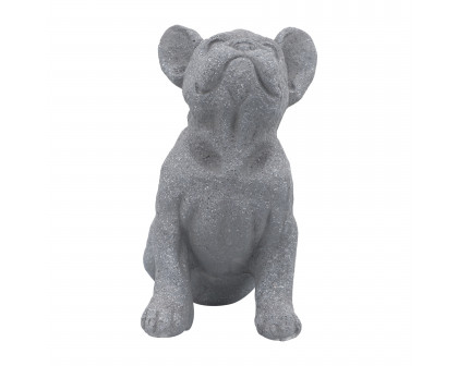 Sagebrook 12" Resin Upward Facing Dog - Gray